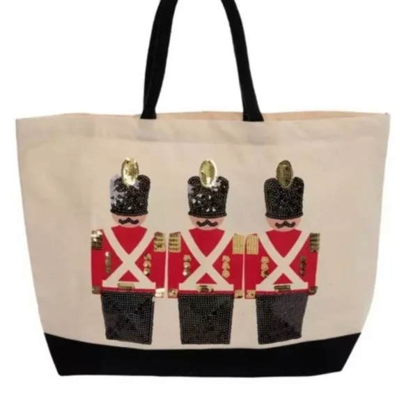 Sequin Nutcrackers Canvas Tote Bag - Brand New - Picture 4 of 4